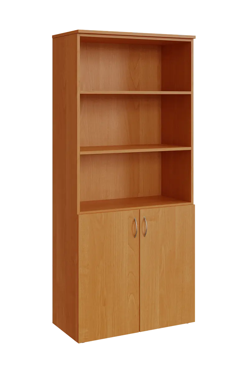 N 5 - 8DN3 kancelářská skříň, 2-dveřová/nika, 1800x800x400, olše jantar